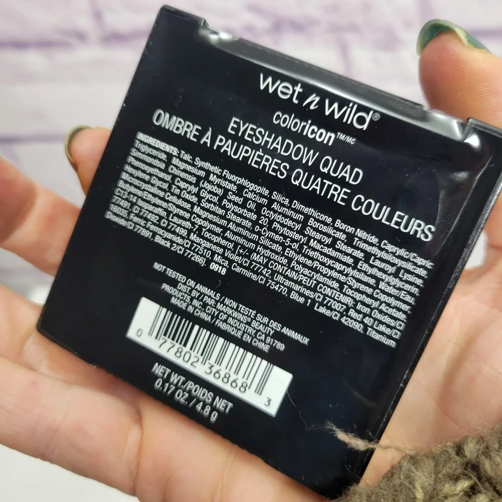 New No Box Wet N Wild Coloricon Eyeshadow Quad Secret Garden‎ Rendezvous 4.8g